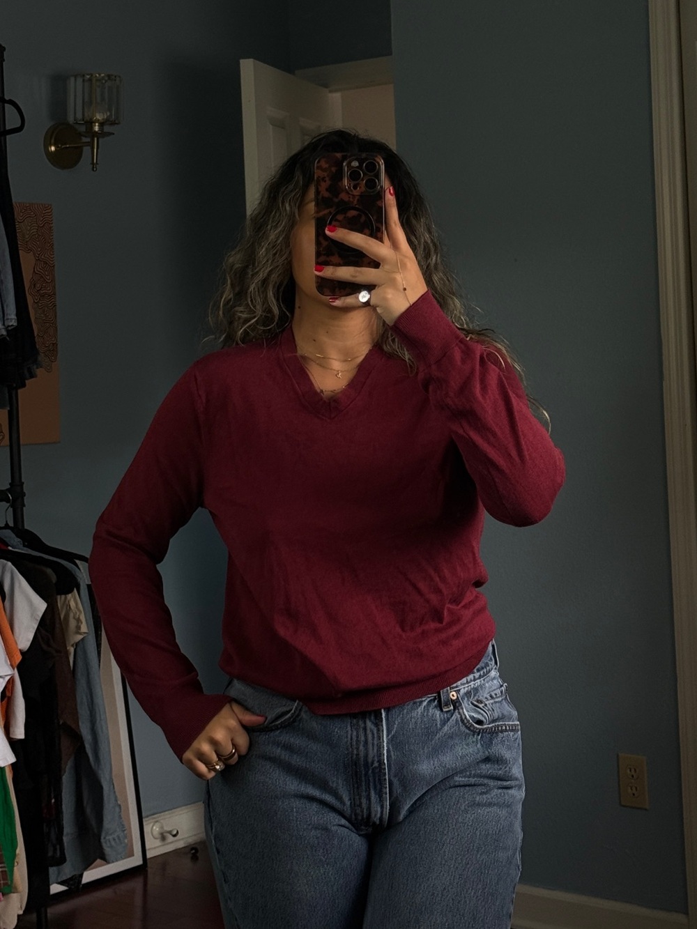 banana republic v neck sweater